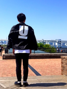 「アイテム（カバーオール）」を使った、hiro1996さん（メンズ・166cm・10代）の春コーディネート