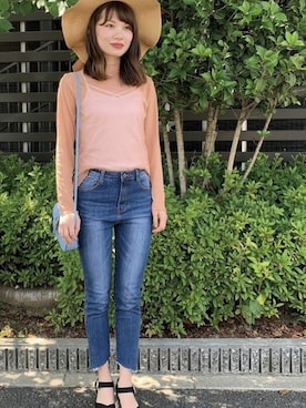 「おとなコーデ」｜「アイテム（帽子）」を使った、ウオーターエレインさん（レディース・162cm）の秋コーディネート