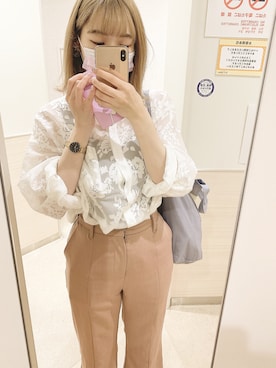 「Kastane」｜「アイテム（腕時計）」を使った、naさん（レディース・157cm）の春コーディネート