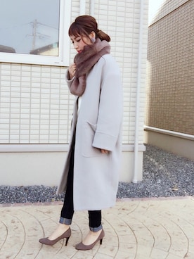 NANO universe（ナノユニバース）の「ファースヌード付コート（その他  