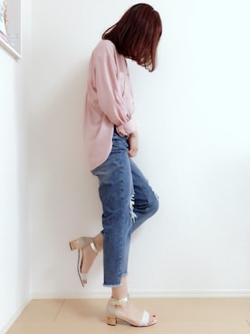 「JELLY BEANS」｜「アイテム（アナログ腕時計）」を使った、MIKUさん（レディース・158cm）の春コーディネート