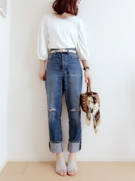 「JELLY BEANS」｜「アイテム（アナログ腕時計）」を使った、MIKUさん（レディース・158cm）の春コーディネート