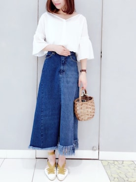 「JELLY BEANS」｜「アイテム（アナログ腕時計）」を使った、MIKUさん（レディース・158cm）の春コーディネート