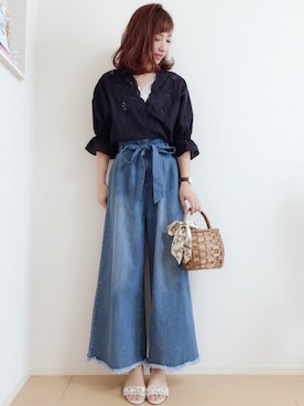 「JELLY BEANS」｜「アイテム（アナログ腕時計）」を使った、MIKUさん（レディース・158cm）の夏コーディネート