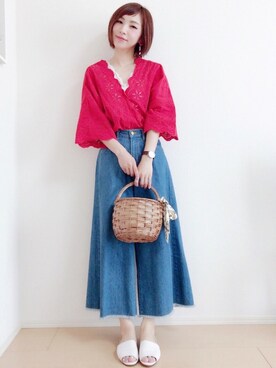 「JELLY BEANS」｜「アイテム（アナログ腕時計）」を使った、MIKUさん（レディース・158cm）の夏コーディネート