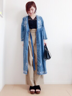 「JELLY BEANS」｜「アイテム（アナログ腕時計）」を使った、MIKUさん（レディース・158cm）の夏コーディネート