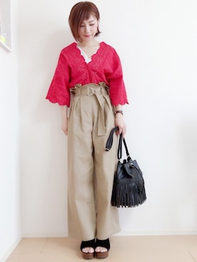 「w closet」｜「アイテム（腕時計）」を使った、MIKUさん（レディース・158cm）の夏コーディネート