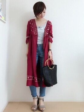 「JELLY BEANS」｜「アイテム（アナログ腕時計）」を使った、MIKUさん（レディース・158cm）の夏コーディネート