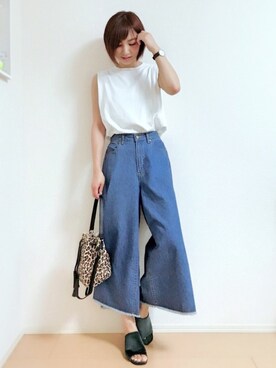 「JELLY BEANS」｜「アイテム（アナログ腕時計）」を使った、MIKUさん（レディース・158cm）の夏コーディネート