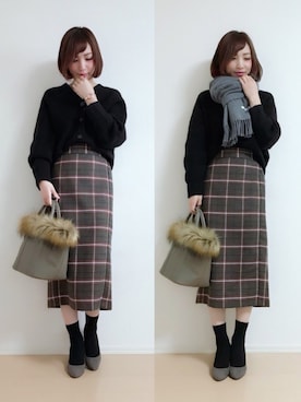 「JELLY BEANS」｜「アイテム（アナログ腕時計）」を使った、MIKUさん（レディース・158cm）の秋コーディネート