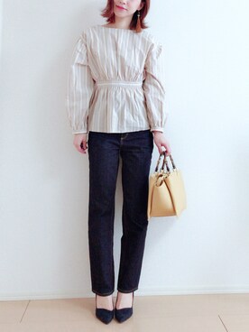 「Le Chione（ルキオネ）のアイテム」を使った、MIKUさん（レディース・158cm）の冬コーディネート