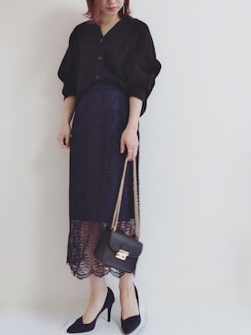 「Le Chione（ルキオネ）のアイテム」を使った、MIKUさん（レディース・158cm）の春コーディネート