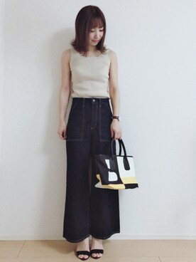 「Le Chione（ルキオネ）のアイテム」を使った、MIKUさん（レディース・158cm）の夏コーディネート