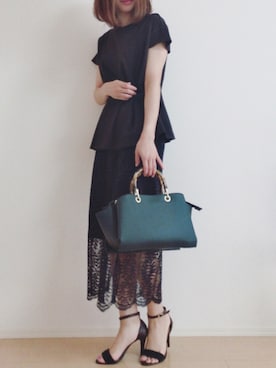 「Le Chione（ルキオネ）のアイテム」を使った、MIKUさん（レディース・158cm）の夏コーディネート