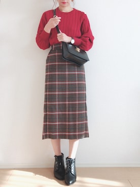 「Rougevif」｜「アイテム（その他）」を使った、MIKUさん（レディース・158cm）の秋コーディネート