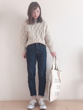 MIKUさん（レディース・158cm）の冬コーディネート