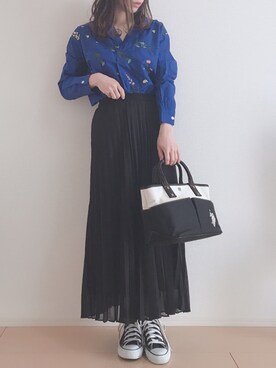 「CONVERSE（コンバース）のCONVERSE ALL STAR　ハイカットスニーカー（スニーカー）」を使った、MIKUさん（レディース・158cm）の春コーディネート