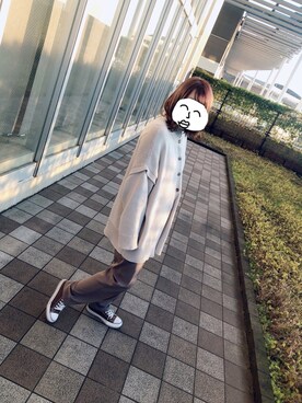 「LOWRYS FARM（ローリーズファーム）のアイテム（カーディガン/ボレロ、ベージュ系）」を使った、ちーこさん（レディース）の秋コーディネート