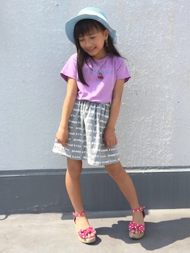 「JENNIコーデ」｜ere868686さん（キッズ・130cm）の夏コーディネート