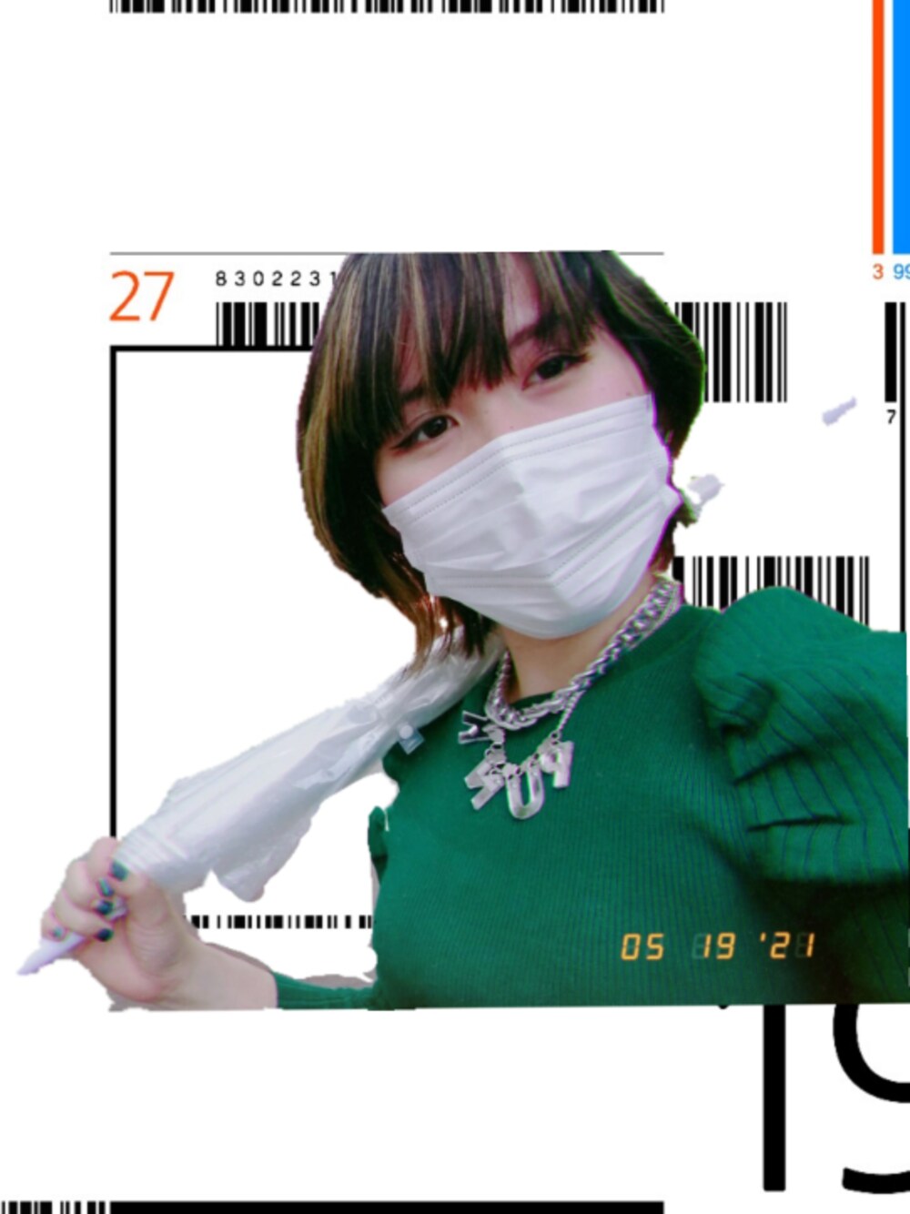 「ギラギラ、古着」｜「trixy starrのアイテム（ネックレス、シルバー系）」を使った、松八さん（レディース・157cm）の夏コーディネートの1枚目の写真