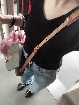 「YECCA VECCA（イェッカヴェッカ）のアイテム（スリッポン）」を使った、まさん（レディース・163cm）の夏コーディネート