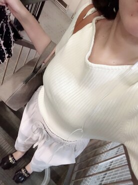 「YECCA VECCA（イェッカヴェッカ）のアイテム（スリッポン）」を使った、まさん（レディース・163cm）の夏コーディネート