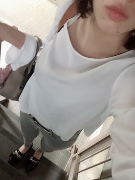 「YECCA VECCA（イェッカヴェッカ）のアイテム（スリッポン）」を使った、まさん（レディース・163cm）の夏コーディネート