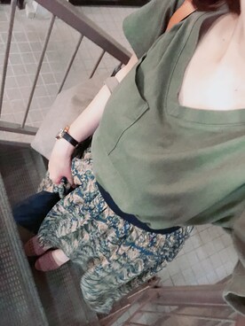 「BEAMS（ビームス）のアイテム（パンプス）」を使った、まさん（レディース・163cm）の秋コーディネート