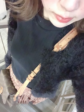 「UNIQLO（ユニクロ）のリブハイネックT（5分袖）（Tシャツ/カットソー）」を使った、まさん（レディース・163cm）の秋コーディネート