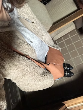 「YECCA VECCA（イェッカヴェッカ）のアイテム（スリッポン）」を使った、まさん（レディース・163cm）の冬コーディネート