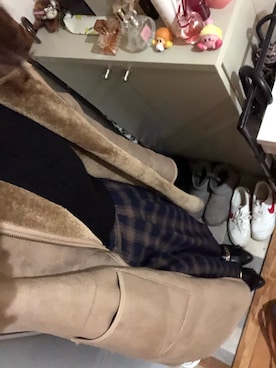 「YECCA VECCA（イェッカヴェッカ）のアイテム（スリッポン）」を使った、まさん（レディース・163cm）の冬コーディネート