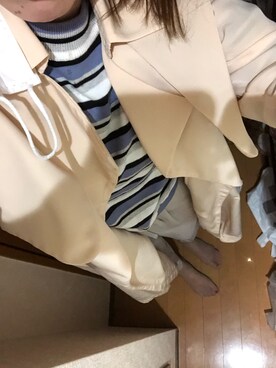 「A part by（アパートバイ）のアイテム（トレンチコート）」を使った、まさん（レディース・163cm）の夏コーディネート