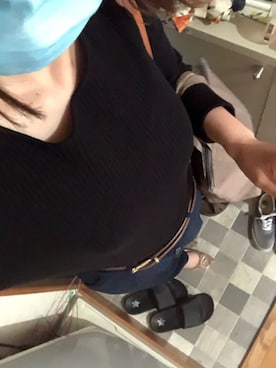 「JEANASIS（ジーナシス）のアイテム（バレエシューズ）」を使った、まさん（レディース・163cm）の秋コーディネート
