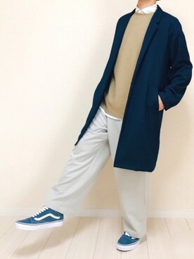 「オールドスクール」｜「アイテム（その他アウター）」を使った、Kさん（メンズ・168cm）の春コーディネート