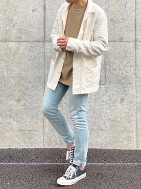 「ct70」｜「アイテム（ブルゾン）」を使った、Kさん（メンズ・168cm）の春コーディネート