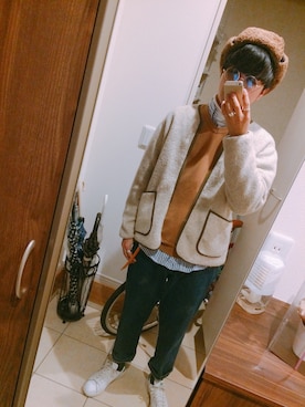 「20/80（テゥエンティーエイティー）のアイテム（アクセサリー）」を使った、むーさん（メンズ・176cm）の冬コーディネート