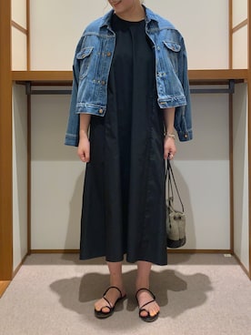 「Wrangler」｜「アイテム（ワンピース/ドレス）」を使った、ayanoさん（レディース・161cm）の春コーディネート