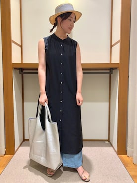 「RODE SKO（ロデスコ）のアイテム（帽子）」を使った、ayanoさん（レディース・161cm）の春コーディネート