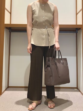 「ノンスリーブ」｜ayanoさん（レディース・161cm）の夏コーディネート