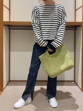 「MASTER&Co（マスターアンドコー）のアイテム（トップス）」を使った、ayanoさん（レディース・161cm）の夏コーディネート
