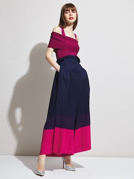 「ECLIN（エクラン）のアイテム」を使った、ECLINさん（レディース・160cm）の夏コーディネート