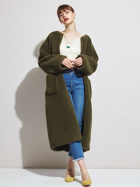 「ECLIN（エクラン）のアイテム」を使った、ECLINさん（レディース・174cm）の夏コーディネート