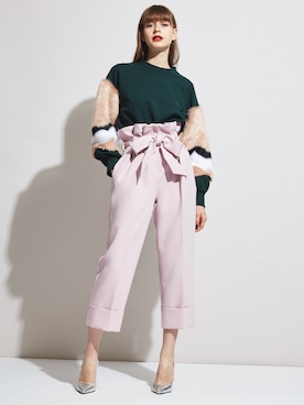 「ECLIN（エクラン）のアイテム」を使った、ECLINさん（レディース・160cm）の夏コーディネート