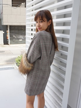 「ECLIN（エクラン）のアイテム（ワンピース）」を使った、ECLINさん（レディース・160cm）の秋コーディネート