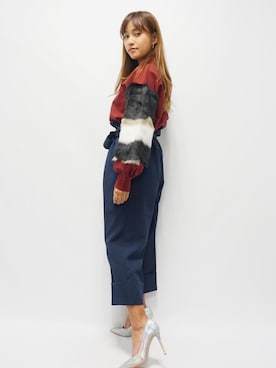 「ECLIN（エクラン）のアイテム」を使った、ECLINさん（レディース・160cm）の秋コーディネート