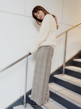 「ECLIN（エクラン）のアイテム」を使った、ECLINさん（レディース・163cm）の秋コーディネート