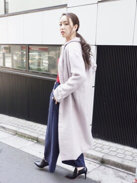 「ECLIN（エクラン）のアイテム」を使った、ECLINさん（レディース・167cm）の秋コーディネート