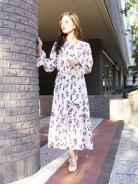 「ECLIN（エクラン）のアイテム」を使った、ECLINさん（レディース・158cm）の冬コーディネート