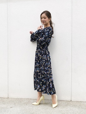 「ECLIN（エクラン）のアイテム」を使った、ECLINさん（レディース・158cm）の冬コーディネート