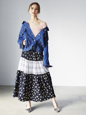 「ECLIN（エクラン）のアイテム」を使った、ECLINさん（レディース・172cm）の冬コーディネート